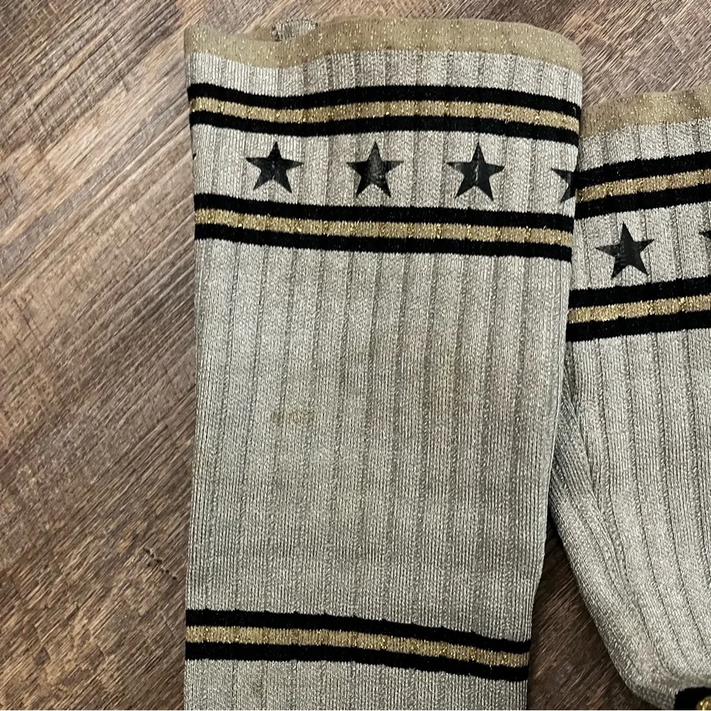 Givenchy Black Leather & Cream Knee-High Sock Boots
